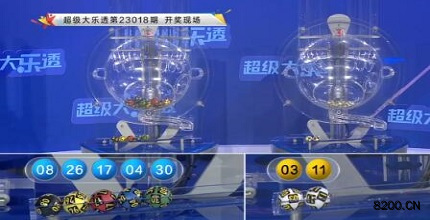 第2023018期大乐透开奖现场截图图片