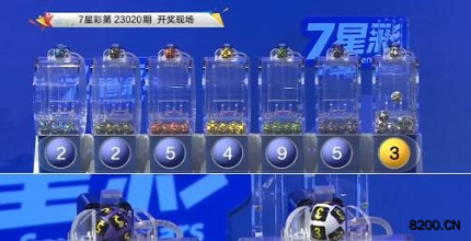 第2023020期七星彩开奖现场截图图片