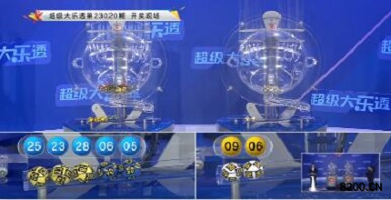 第2023020期大乐透开奖现场截图图片