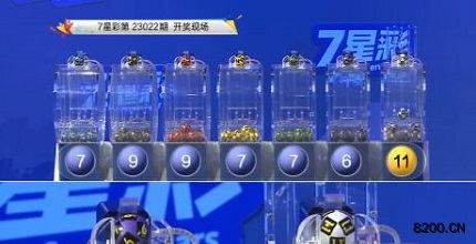 第2023022期七星彩开奖现场截图图片