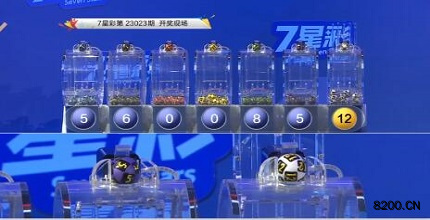 第2023023期七星彩开奖现场截图图片