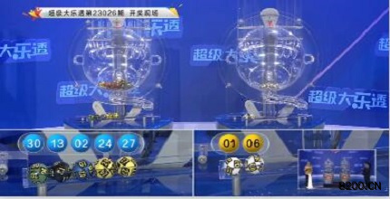 第2023026期大乐透开奖现场截图图片