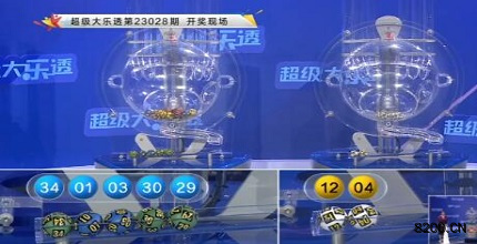 第2023028期大乐透开奖现场截图图片