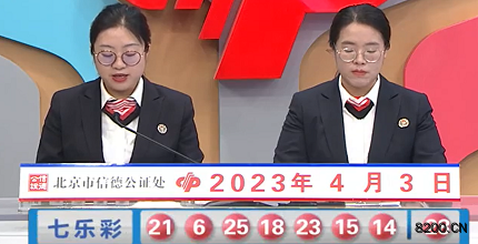 第2023036期七乐彩开奖现场截图图片
