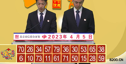 第2023085期快乐8开奖现场截图图片