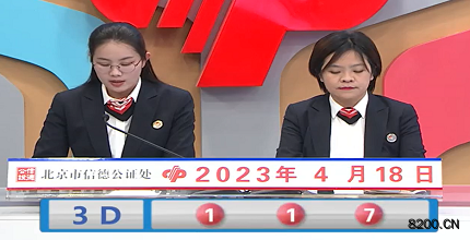 第2023098期福彩3D开奖现场截图图片