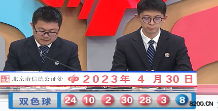 第2023048期双色球开奖现场截图图片
