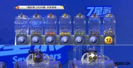 第2023048期七星彩开奖现场截图图片