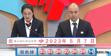 第2023051期双色球开奖现场截图图片