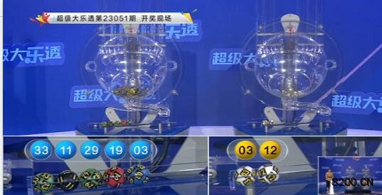 第2023051期大乐透开奖现场截图图片