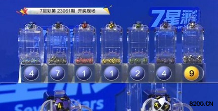第2023061期七星彩开奖现场截图图片