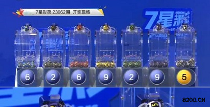 第2023062期七星彩开奖现场截图图片
