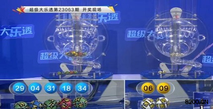 第2023063期大乐透开奖现场截图图片