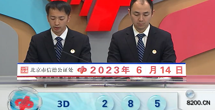 第2023155期福彩3D开奖现场截图图片