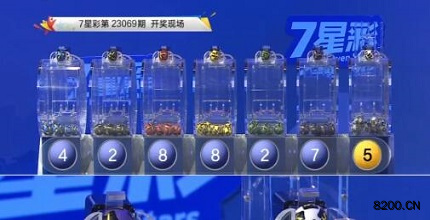 第2023069期七星彩开奖现场截图图片