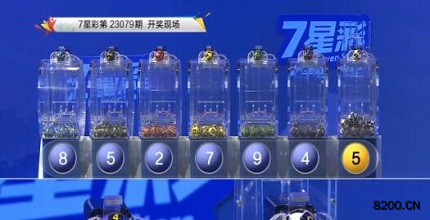 第2023079期七星彩开奖现场截图图片