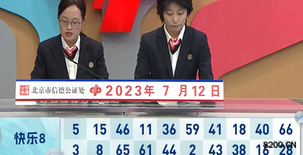 第2023183期快乐8开奖现场截图图片