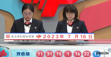 第2023081期双色球开奖现场截图图片