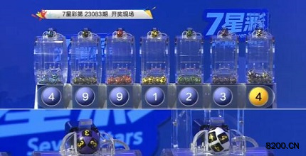 第2023083期七星彩开奖现场截图图片