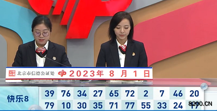 第2023203期快乐8开奖现场截图图片