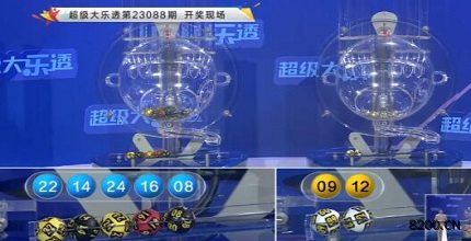 第2023088期大乐透开奖现场截图图片