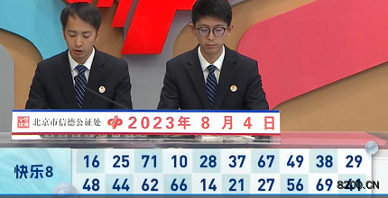 第2023206期快乐8开奖现场截图图片