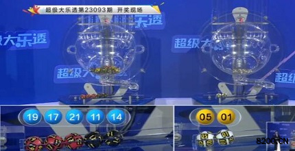 第2023093期大乐透开奖现场截图图片