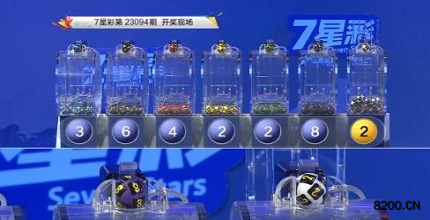 第2023094期七星彩开奖现场截图图片