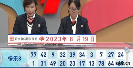 第2023221期快乐8开奖现场截图图片