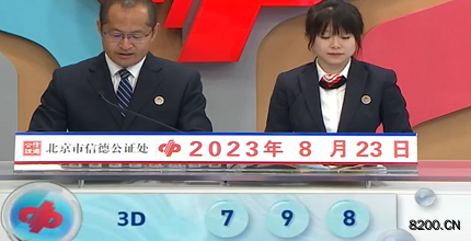 第2023225期福彩3D开奖现场截图图片