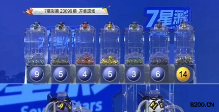 第2023099期七星彩开奖现场截图图片