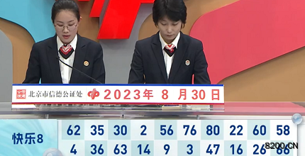 第2023232期快乐8开奖现场截图图片