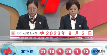 第2023102期双色球开奖现场截图图片