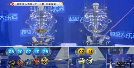 第2023105期大乐透开奖现场截图图片
