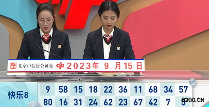 第2023248期快乐8开奖现场截图图片