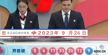 第2023111期双色球开奖现场截图图片