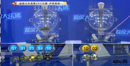 第2023115期大乐透开奖现场截图图片