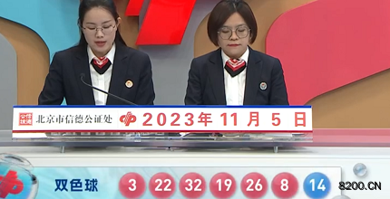 第2023127期双色球开奖现场截图图片