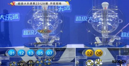 第2023128期大乐透开奖现场截图图片