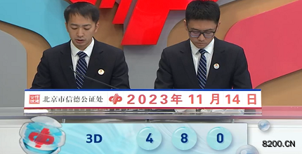 第2023304期福彩3D开奖现场截图图片