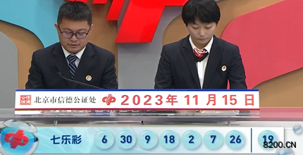 第2023131期七乐彩开奖现场截图图片