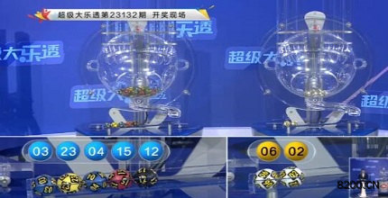 第2023132期大乐透开奖现场截图图片