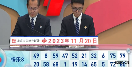 第2023310期快乐8开奖现场截图图片