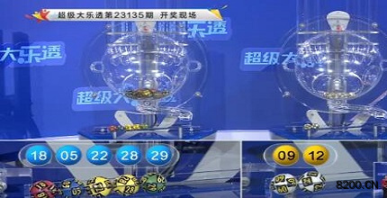 第2023135期大乐透开奖现场截图图片