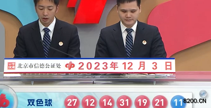 第2023139期双色球开奖现场截图图片