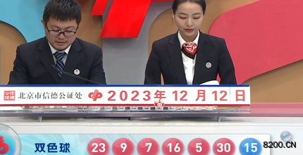第2023143期双色球开奖现场截图图片