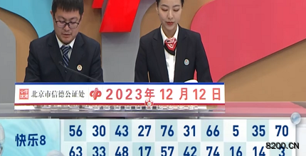 第2023332期快乐8开奖现场截图图片