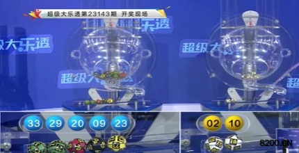 第2023143期大乐透开奖现场截图图片