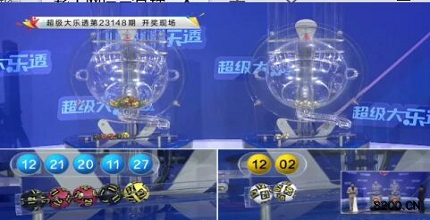 第2023148期大乐透开奖现场截图图片