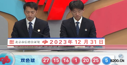 第2023151期双色球开奖现场截图图片
